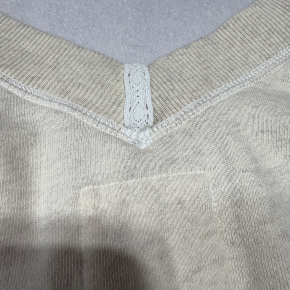 Aerie Cream V-Neck Sweater - Picture 7 of 7